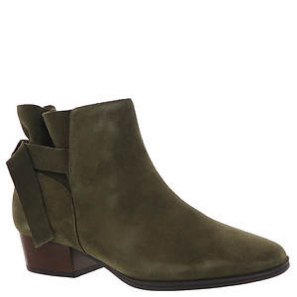 Aerosoles suede green boots size 8 NWT